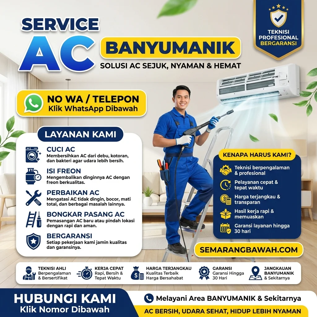 Josjis! Jasa Service AC di Banyumanik Saat Bocor Atau Kurang Dingin - Gambar 4