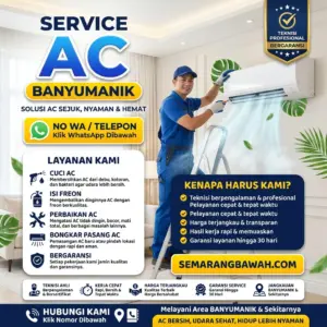 Josjis! Jasa Service AC di Banyumanik Saat Bocor Atau Kurang Dingin