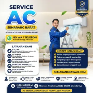 Josjis! Jasa Service AC di Semarang Barat Saat Bocor Atau Kurang Dingin
