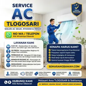 Josjis! Jasa Service AC di Tlogosari Saat Bocor Atau Kurang Dingin