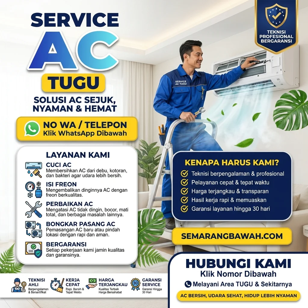 Josjis! Jasa Service AC di Tugu Saat Bocor Atau Kurang Dingin